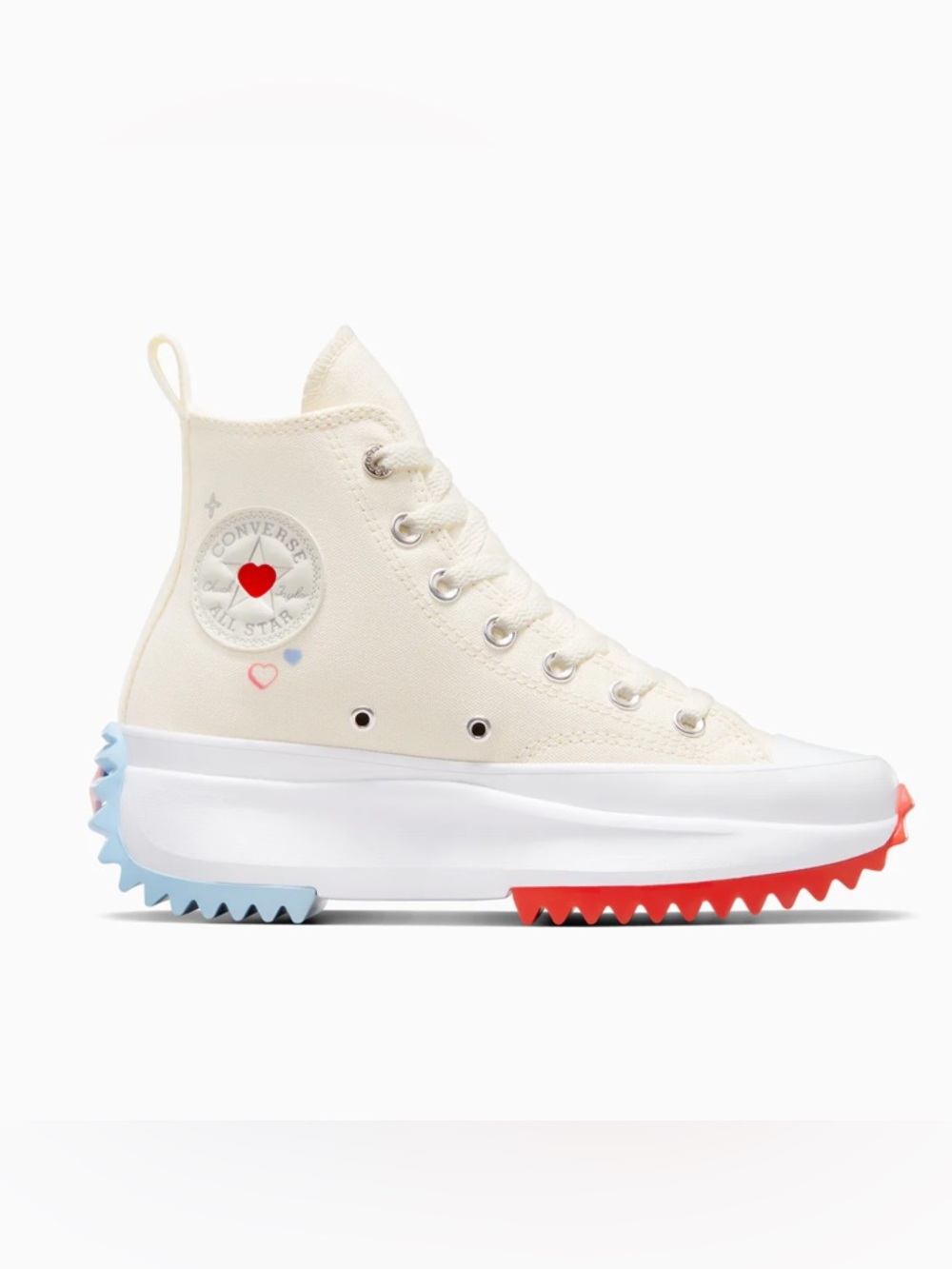Converse Run Star Hike Platform High Y2K Heart Sneakers Women’s Size 8